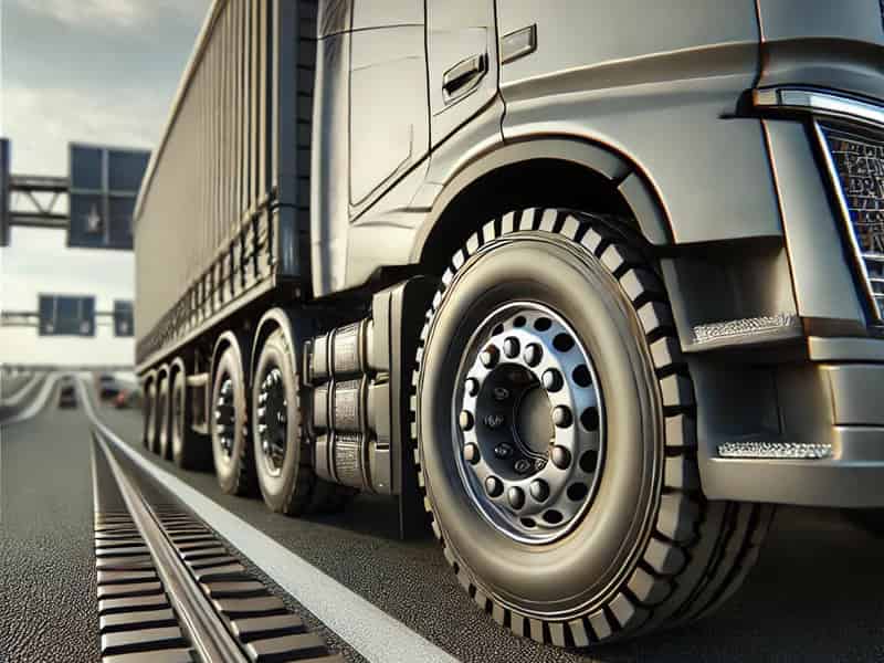 Ejemplo de rueda de camión grande